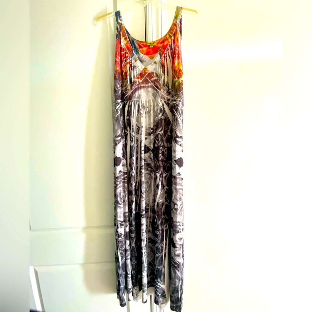 One World, Live and Let Live, Maxi Dress, Multicolor, Plus size 3x